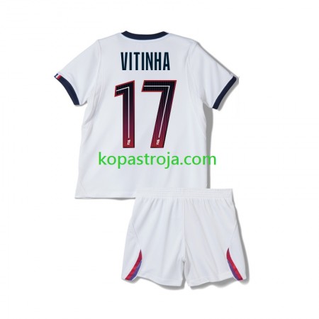 Billiga Fotbollströjor Paris Saint-Germain Vitinha 17 Barn Borta tröja 2026/27 Kortärmad